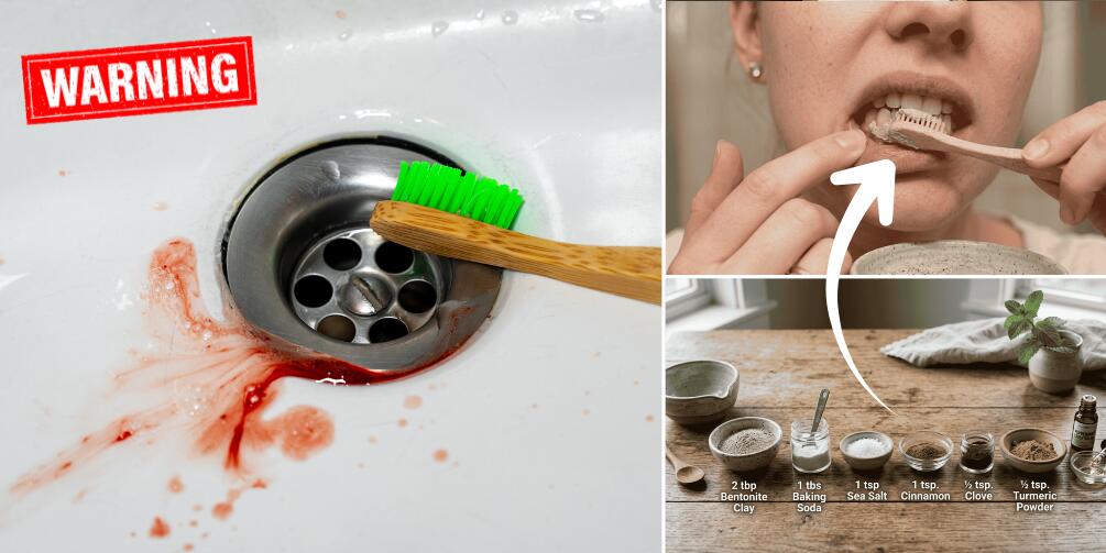 DIY herbal powder for bleeding gums