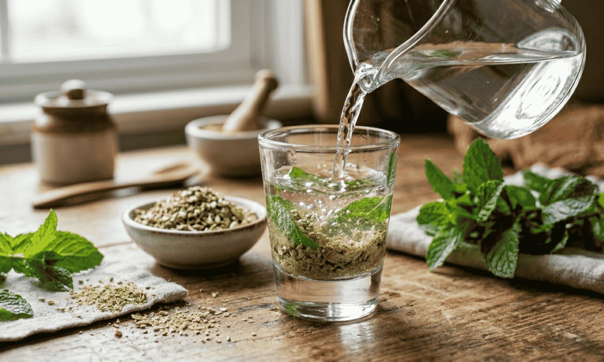 Mint and Fennel Shot