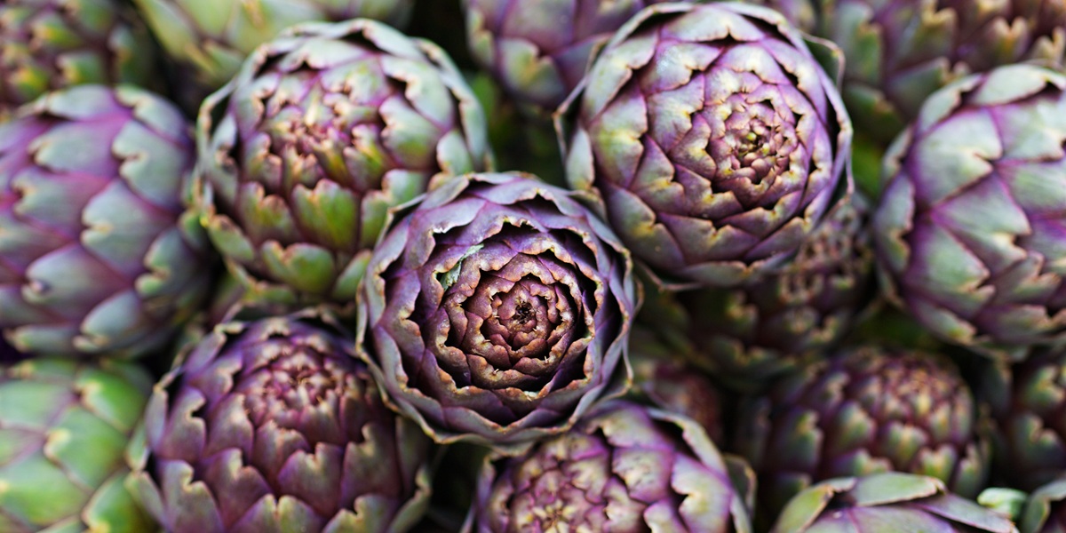 Pile of Italian Artichokes