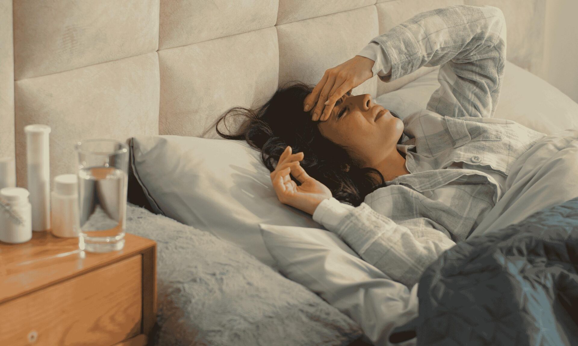 sick woman no immune system