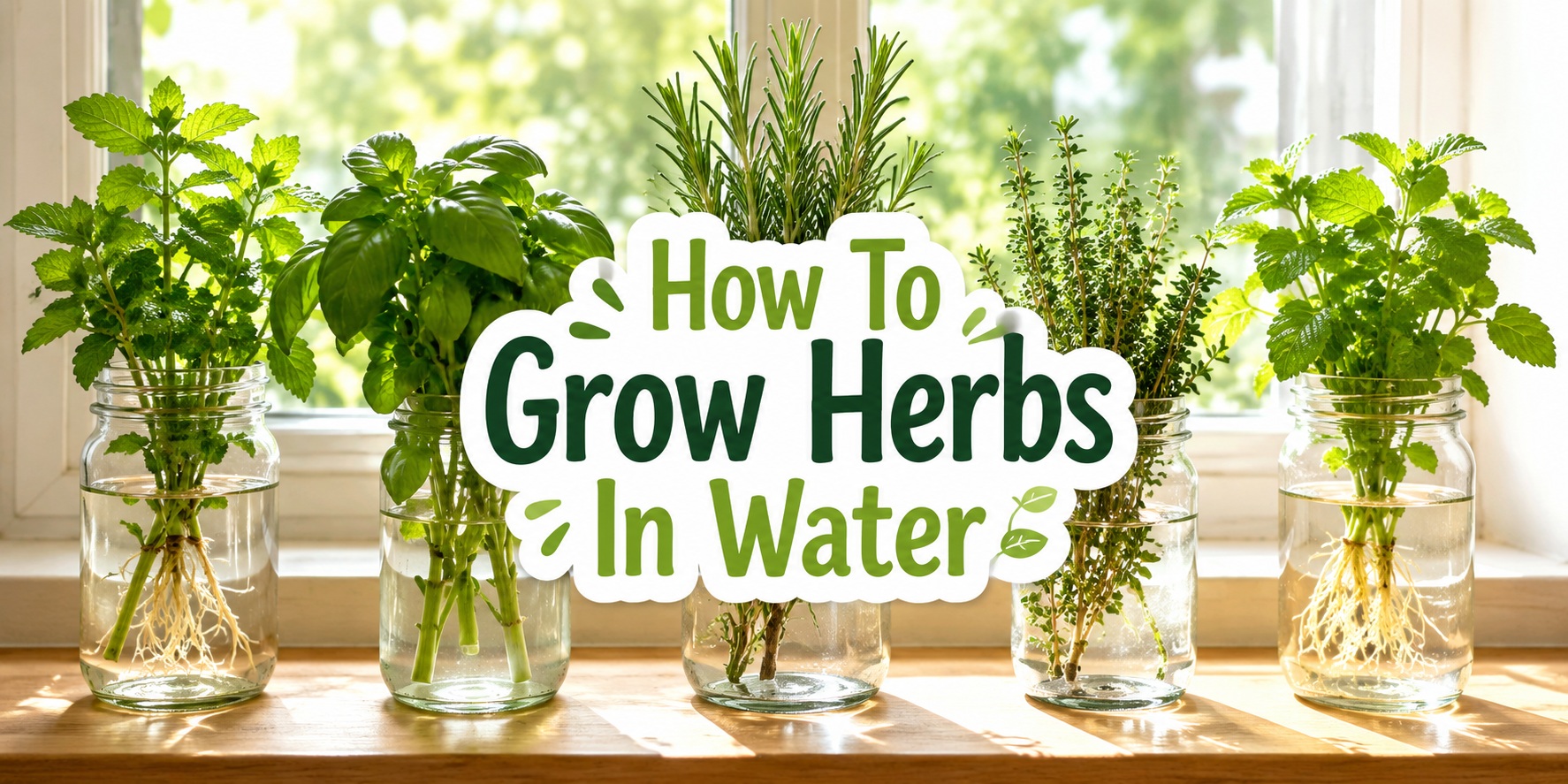 how to grow herbs in water