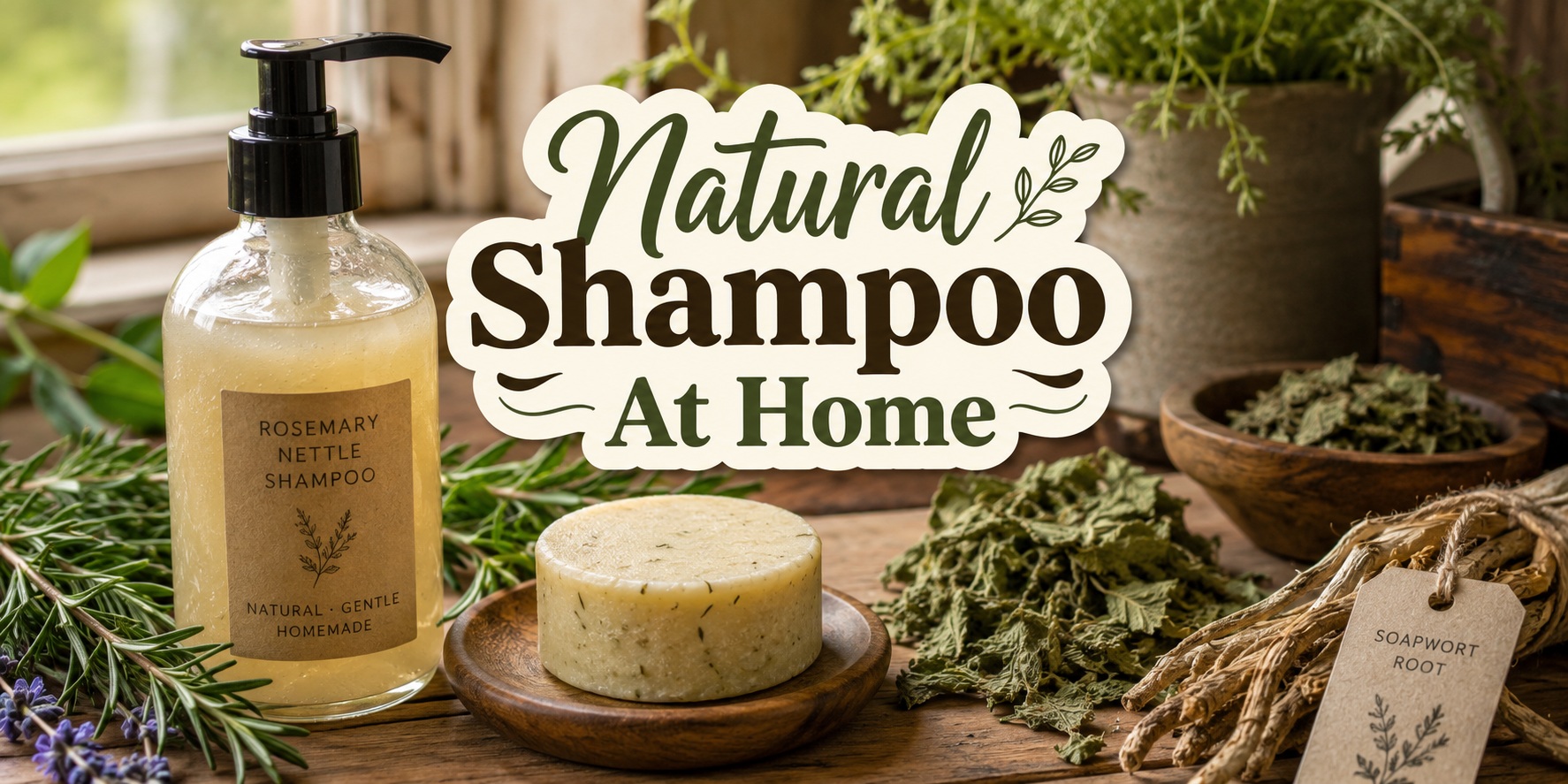 natural shampoo at home