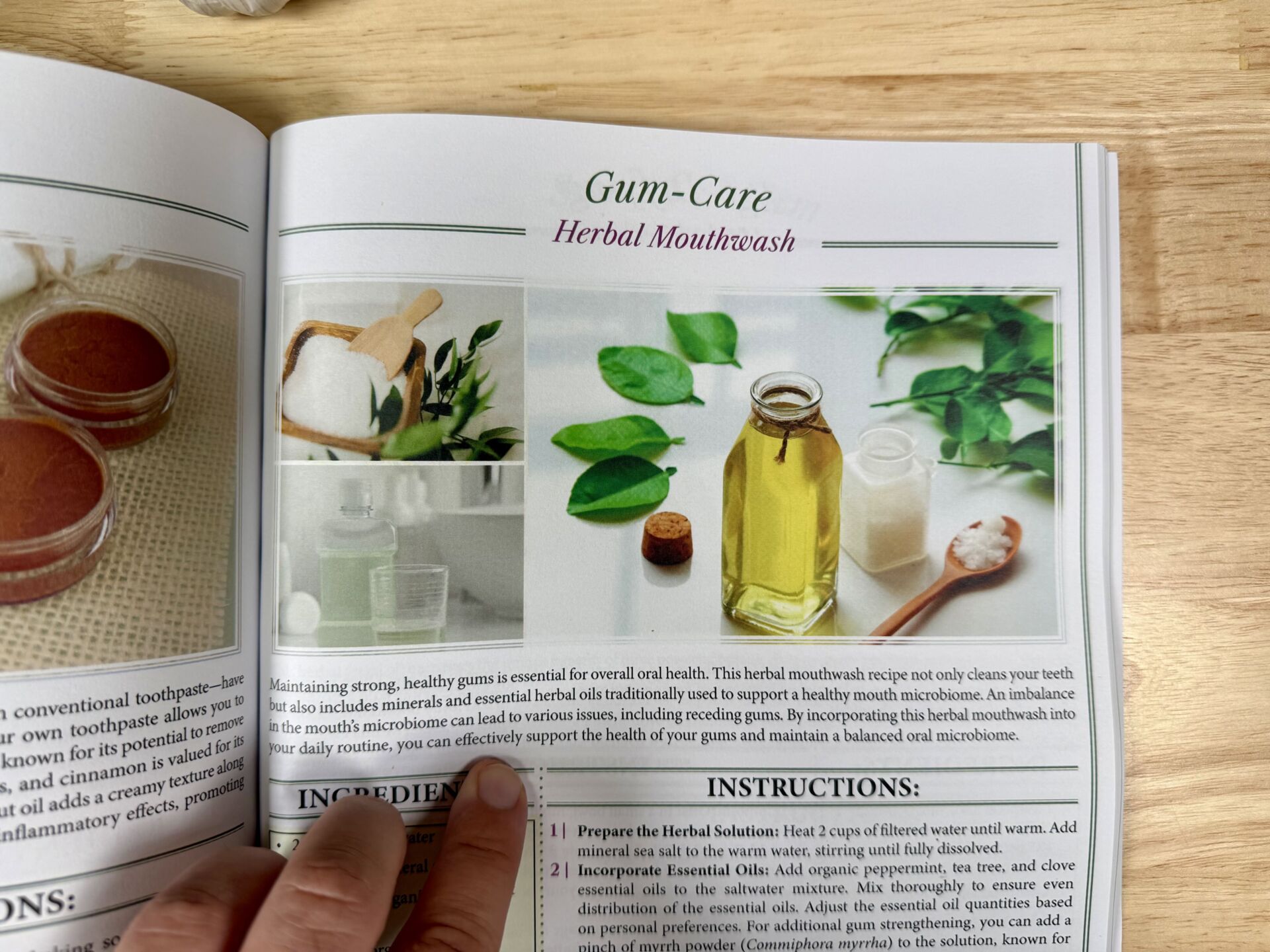 gum-care herbal mouthwash