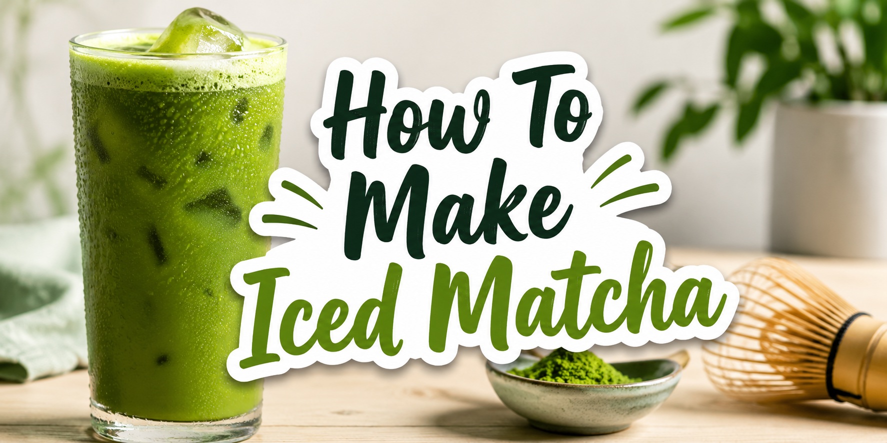 how to make iced matcha