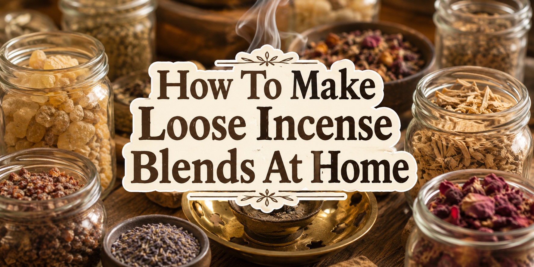 how to make loose incense blends at home