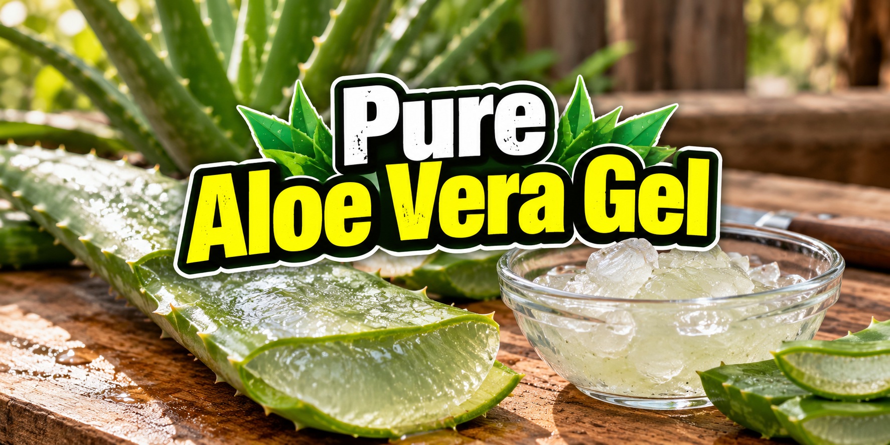pure aloe vera gel