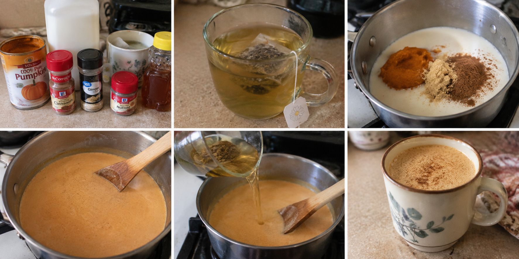 Pumpkin Spice Tea Latte_ Step by Step