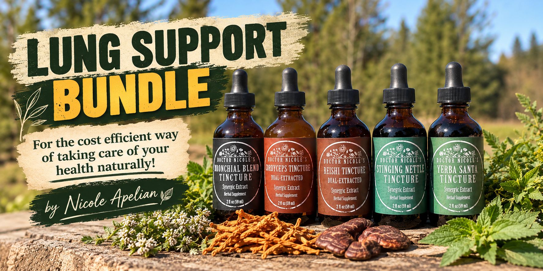 Rustic Herbal Lung Support Bundle